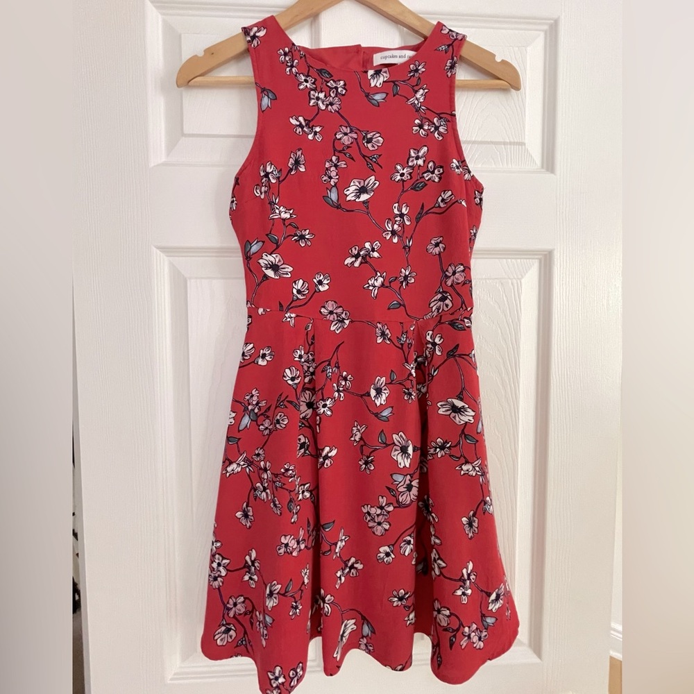 Cupcakes and Cashmere Floral Sleeveless Dress Size XS